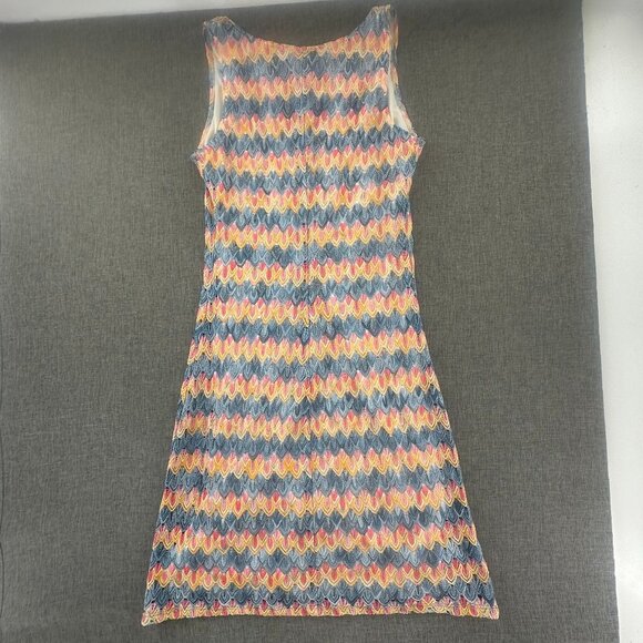 Vintage Giorgio Fiorelli Collection Knit Dress Sleeveless Multicolor Medium USA - Picture 9 of 12